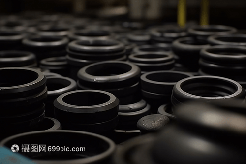 橡膠制造的細(xì)節(jié)特寫(xiě)攝影圖